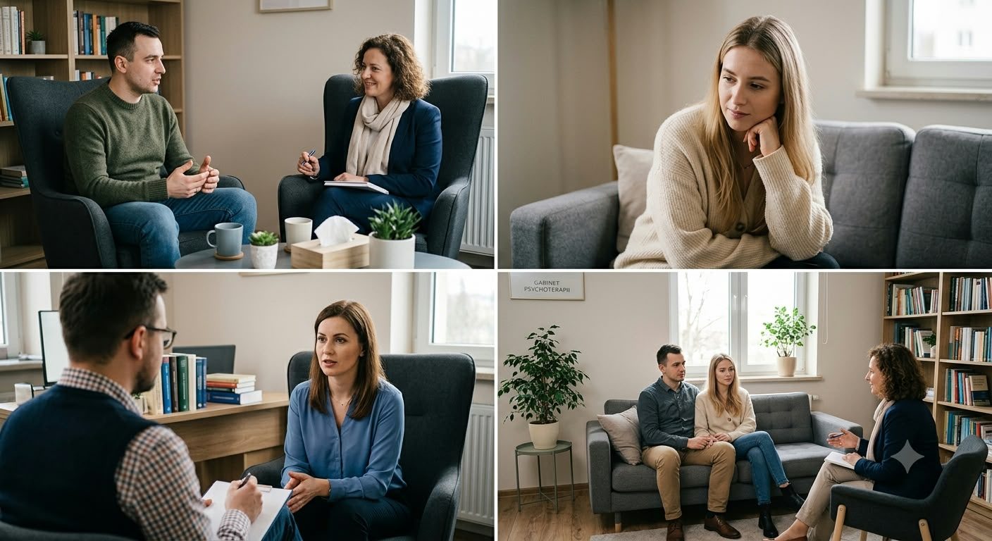 Rozmowy z psychologiem w gabinecie